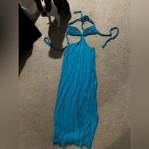 Blue dress perfect for vacation